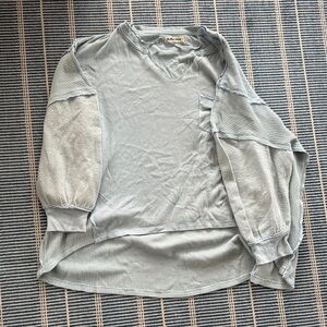 Free People light Blue  Long Sleeve Top